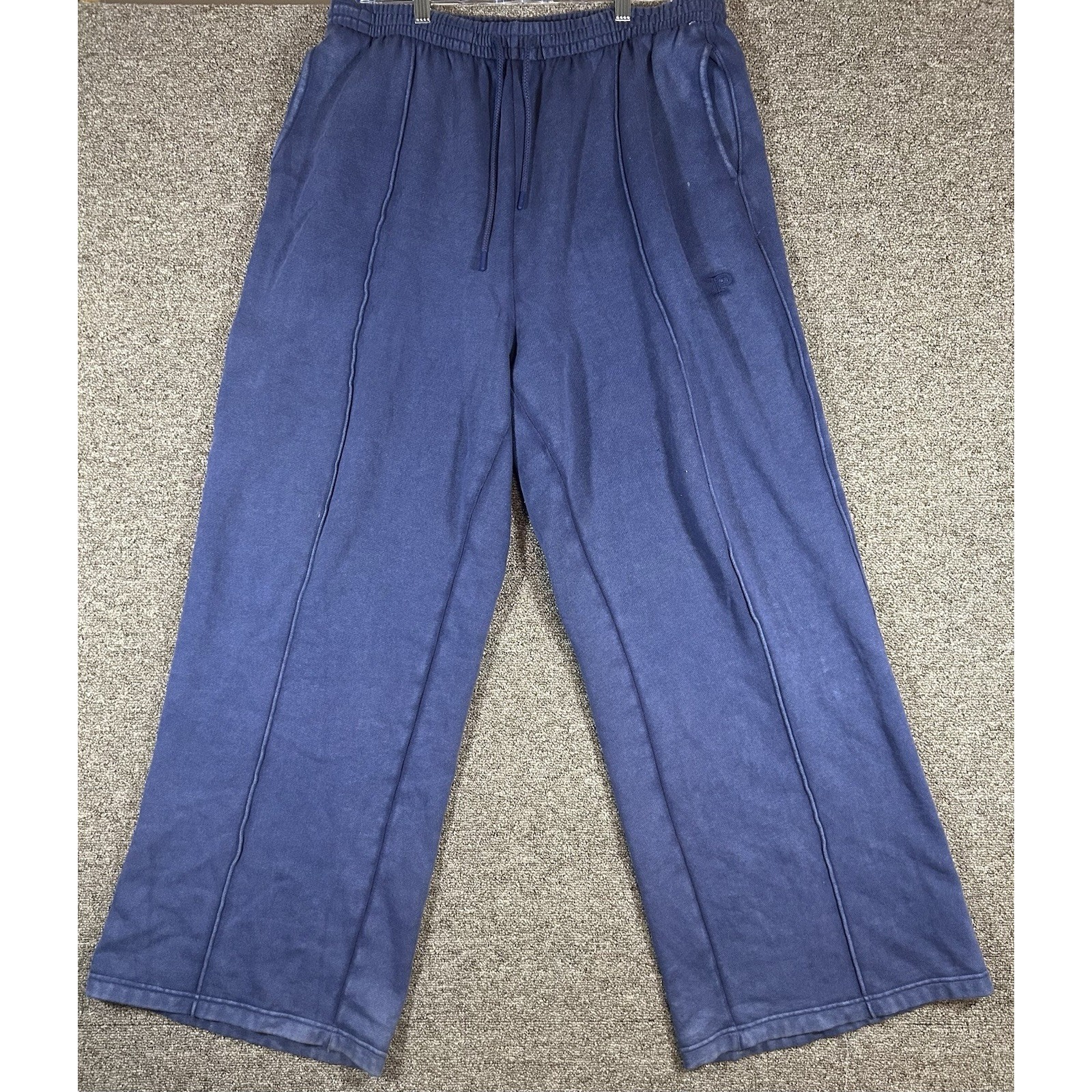Pink Victoria Secret Sweat Pants Womens Xl Blue Baggy 170/90a Y2k Retro